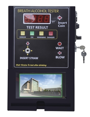50HZ 60HZ LCD Display Club Breathalyzer 4.000g/L Fuel Cell Alcohol Tester For Cars