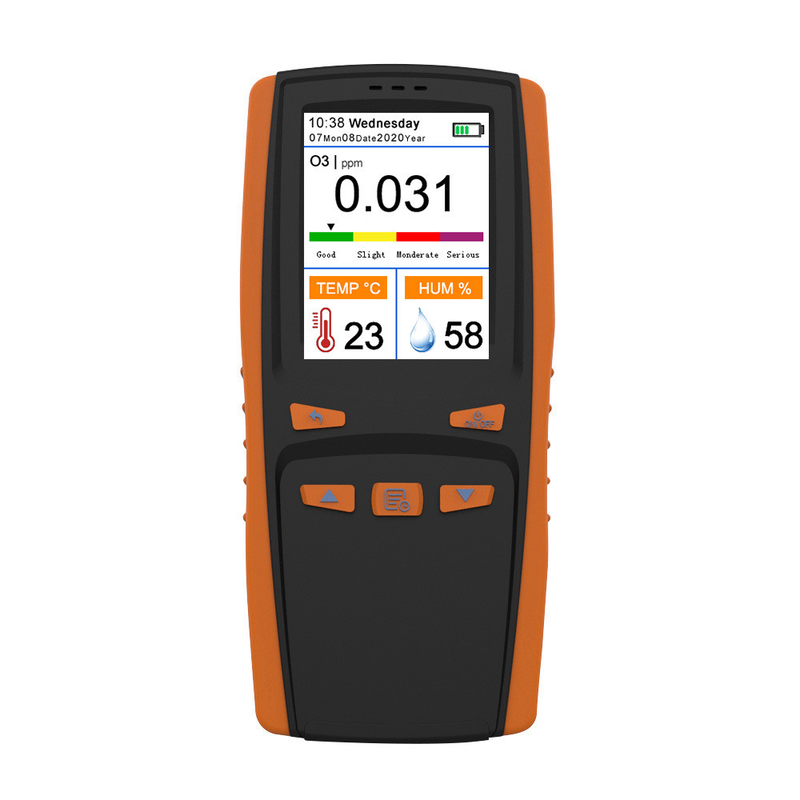 Automatic Calibration Function Portable Gas Detector Ozone O3 In Jamaica TFT LCD Screen