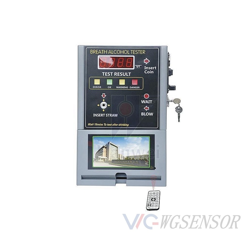 OEM/ODM WG319V Wall-Mounted Coin Operated Breathalyzer for Bar/Disco