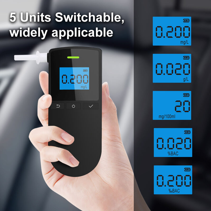 Portable Digital Breathalyzer Alcohol Tester Gas Analyzers Product Category