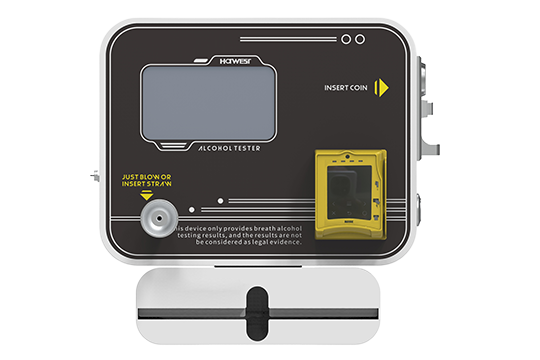 Black 7.0-inch Screen Standalone Wall Mount Fuel Cell Sensor Breathalyzer Bar Portable Alcohol Tester Machine