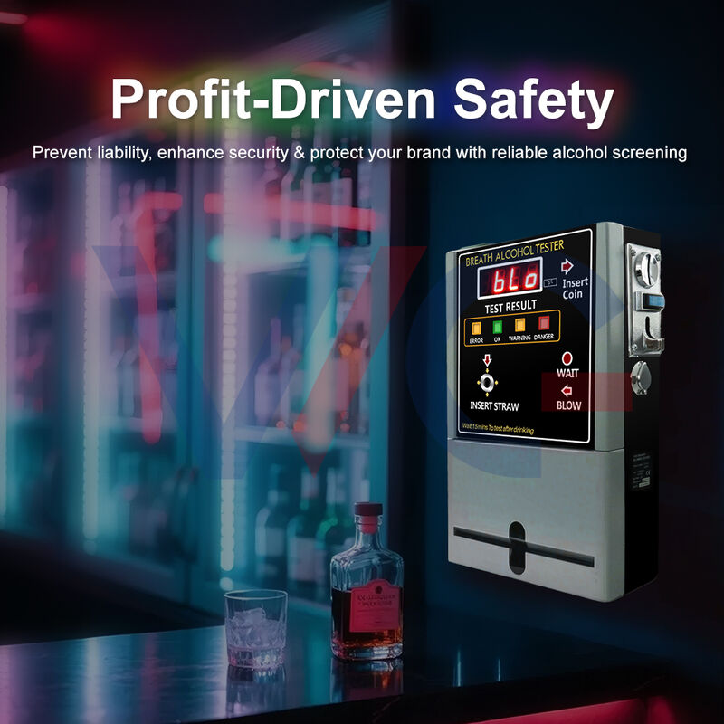 In Stock Coin-Operated Breathalyzer Gas Analyzers OEM and ODM Alcohol Detector for Bar and Public Places