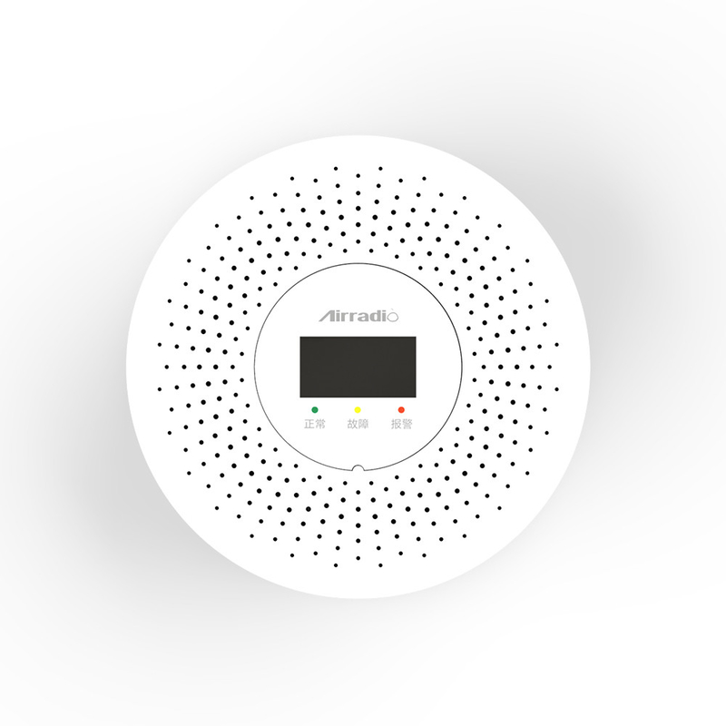 Multifunctional 90mm Natural Gas Alarm Detector CE ROHS Sound Light Message Triple Alarm