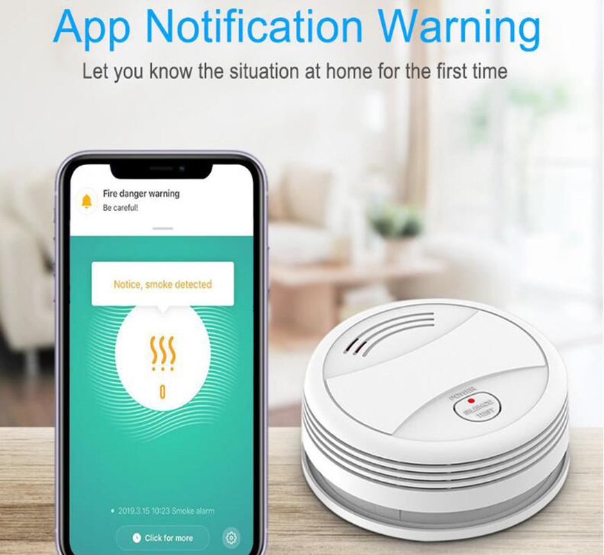 WiFi Photoelectric Smoke Alarm Detector
