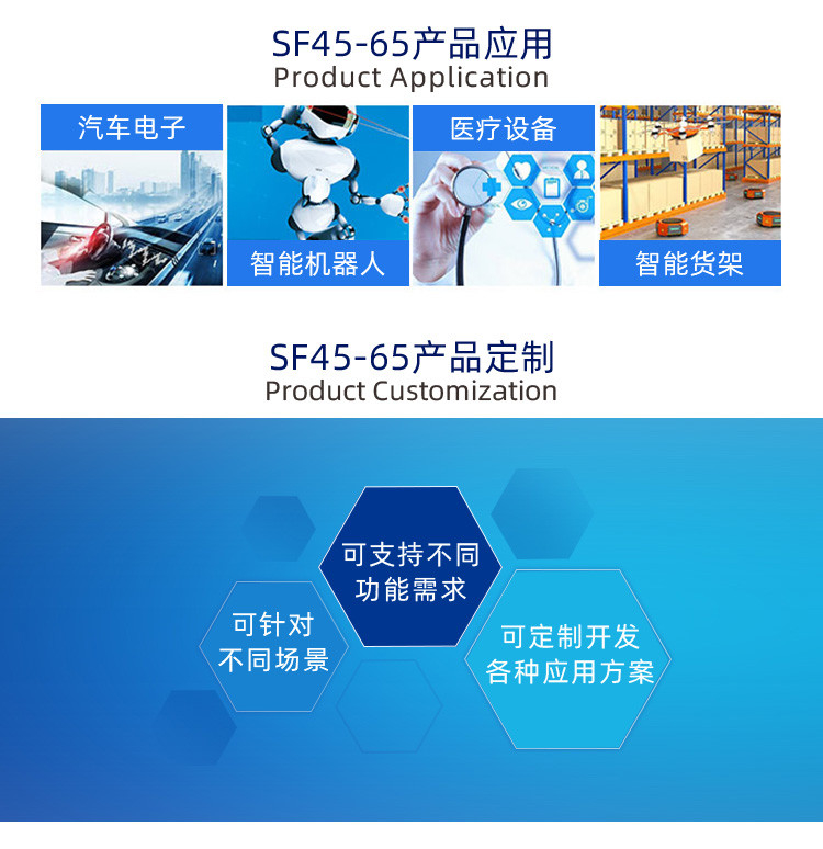 SF45-65 Multi Field Polymer Thin Film Pressure Sensors Quick Response