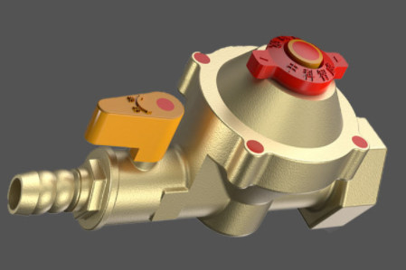 CJ/T447 Self Closing Gas Cut Off Valve G1/2'' Inlet 1/2'' Outlet