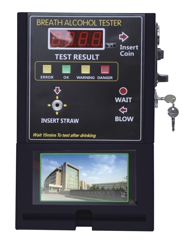 50HZ 60HZ LCD Display Club Breathalyzer 4.000g/L Fuel Cell Alcohol Tester For Cars