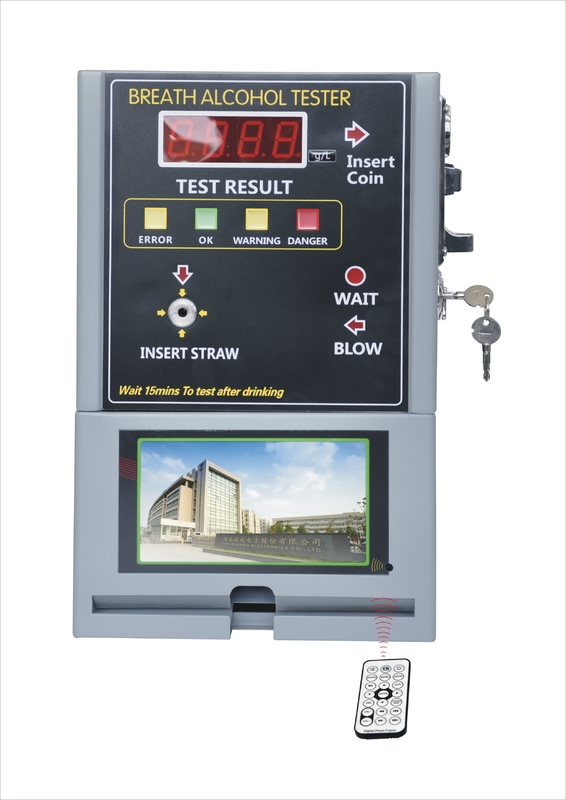 50HZ 60HZ LCD Display Club Breathalyzer 4.000g/L Fuel Cell Alcohol Tester For Cars