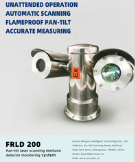 Unattended Automatic Flame Proof Smart Gas Detector With Pan Tilt Scanning
