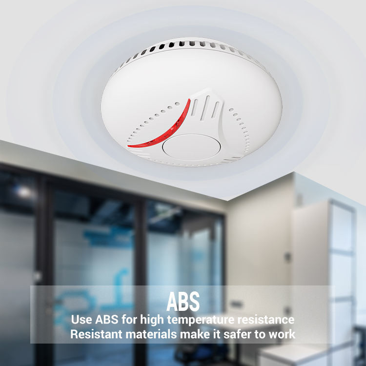 Wireless Interlink 110mm 10 Year Smoke Detector 12uA Connected Smoke Alarms