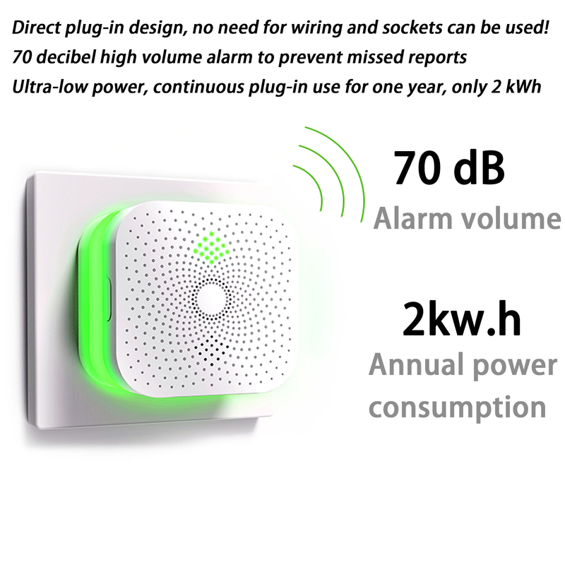 2KW.H Gas Alarm Detector AC90V-265V RV Propane Detector