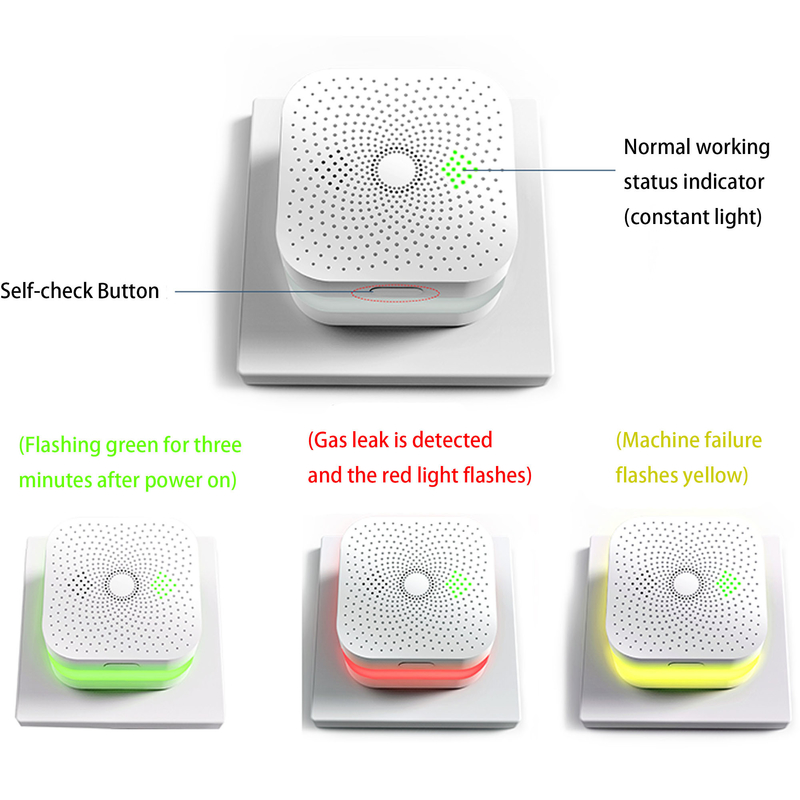 2KW.H Gas Alarm Detector AC90V-265V RV Propane Detector